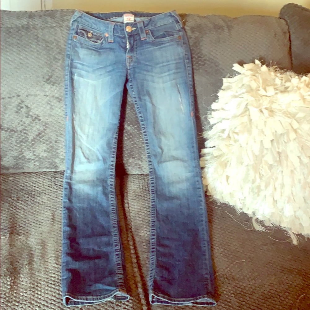 💎True Religion Jeans sparkling studs size 27